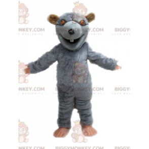 Disfraz de mascota de rata gigante gris y marrón BIGGYMONKEY™.