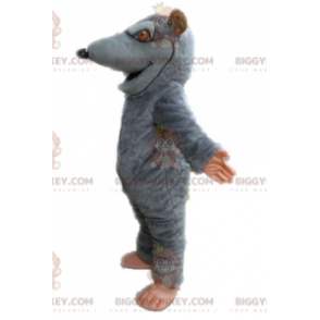 BIGGYMONKEY™ Kæmpe maskotkostume i grå og brun rotte. Gnaver