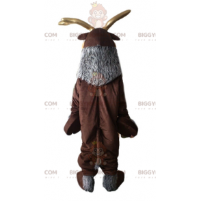 Brown and Gray Reindeer BIGGYMONKEY™ Mascot Costume. Caribou