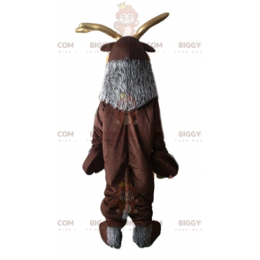 Costume de mascotte BIGGYMONKEY™ de renne marron et gris.