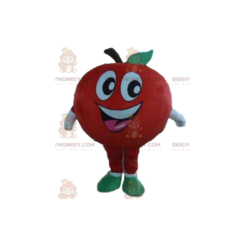 Smiling Giant Red Apple BIGGYMONKEY™ Mascot Costume –