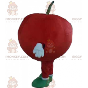 Lachend gigantische rode appel BIGGYMONKEY™ mascottekostuum -