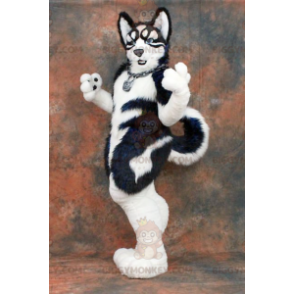 Black and White Dog BIGGYMONKEY™ Mascot Costume –