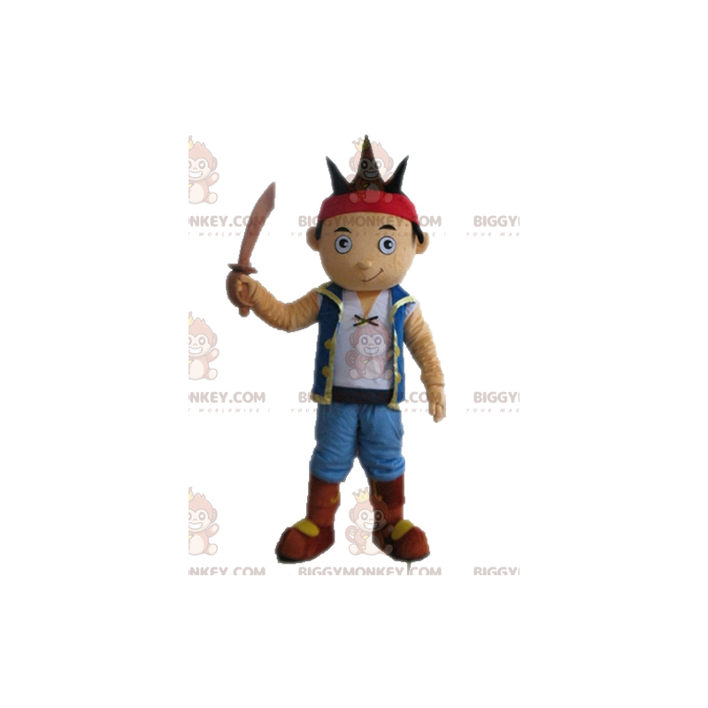 Στολή μασκότ BIGGYMONKEY™ Brown Boy Pirate Dress Up -