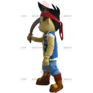 BIGGYMONKEY™ Brun pojke Piratklä upp maskotdräkt - BiggyMonkey