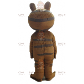 Brauner Frosch BIGGYMONKEY™ Maskottchen Kostüm. Salamander