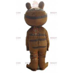 Disfraz de mascota de rana marrón BIGGYMONKEY™. Disfraz de
