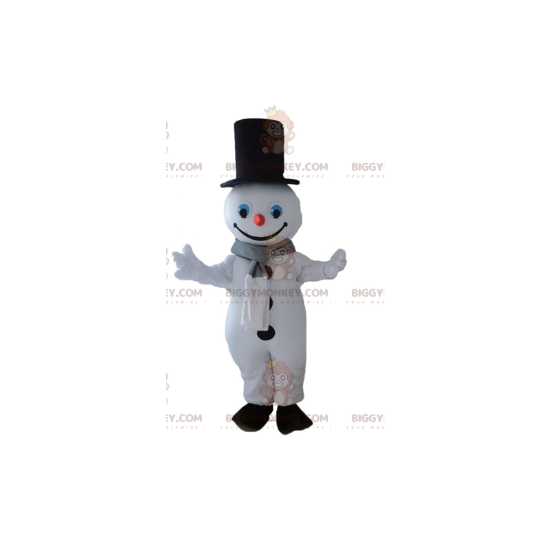 Costume de mascotte BIGGYMONKEY™ de bonhomme de neige géant.