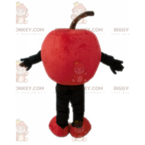 Lachend gigantische rode appel BIGGYMONKEY™ mascottekostuum -