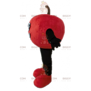 Kostium maskotka uśmiechnięte czerwone jabłko BIGGYMONKEY™ -