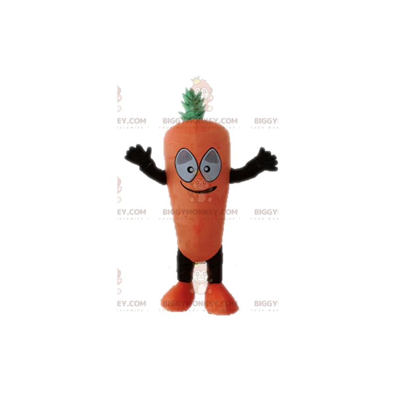 Giant Carrot BIGGYMONKEY™ maskottiasu. Kasvis BIGGYMONKEY™
