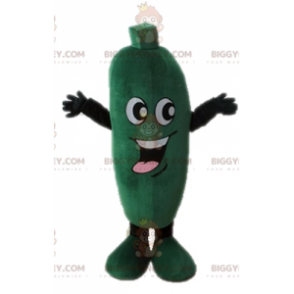 Cucumber BIGGYMONKEY™ Mascot Costume. Giant Zucchini