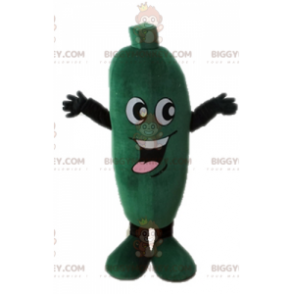 Traje da mascote do pepino BIGGYMONKEY™. Fantasia de mascote de