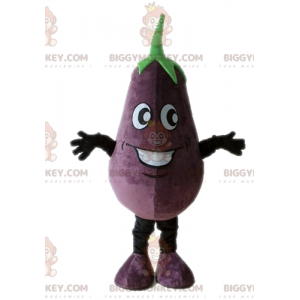 Kæmpe aubergine BIGGYMONKEY™ maskotkostume. Vegetabilsk