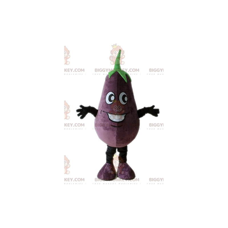 Giant Eggplant BIGGYMONKEY™ Mascot Costume. Vegetable