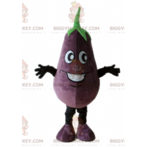 Στολή μασκότ BIGGYMONKEY™ Giant Eggplant. Φυτική στολή μασκότ