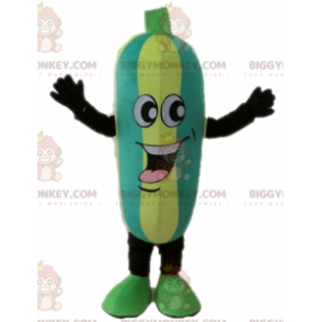Costume da mascotte BIGGYMONKEY™ di zucchine bicolore. Costume