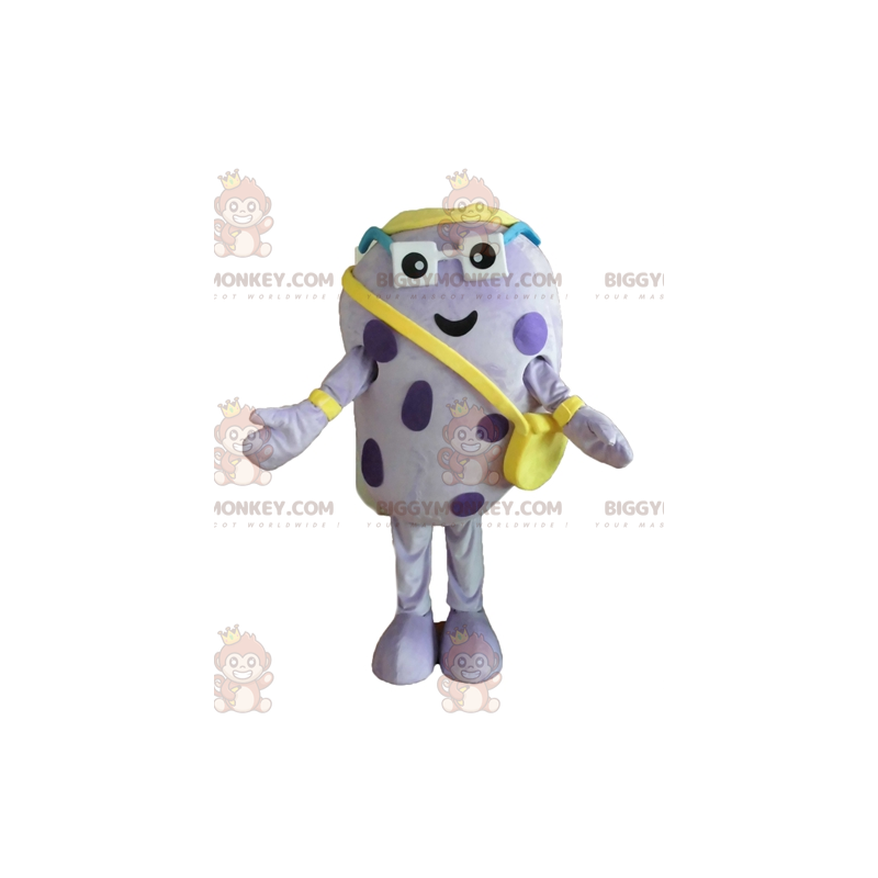 Costume de mascotte BIGGYMONKEY™ d'insecte violet. Costume de