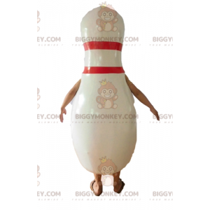 Costume de mascotte BIGGYMONKEY™ de quille de bowling géante.