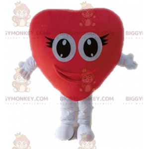 Giant Red Heart BIGGYMONKEY™ maskotkostume. Romantisk