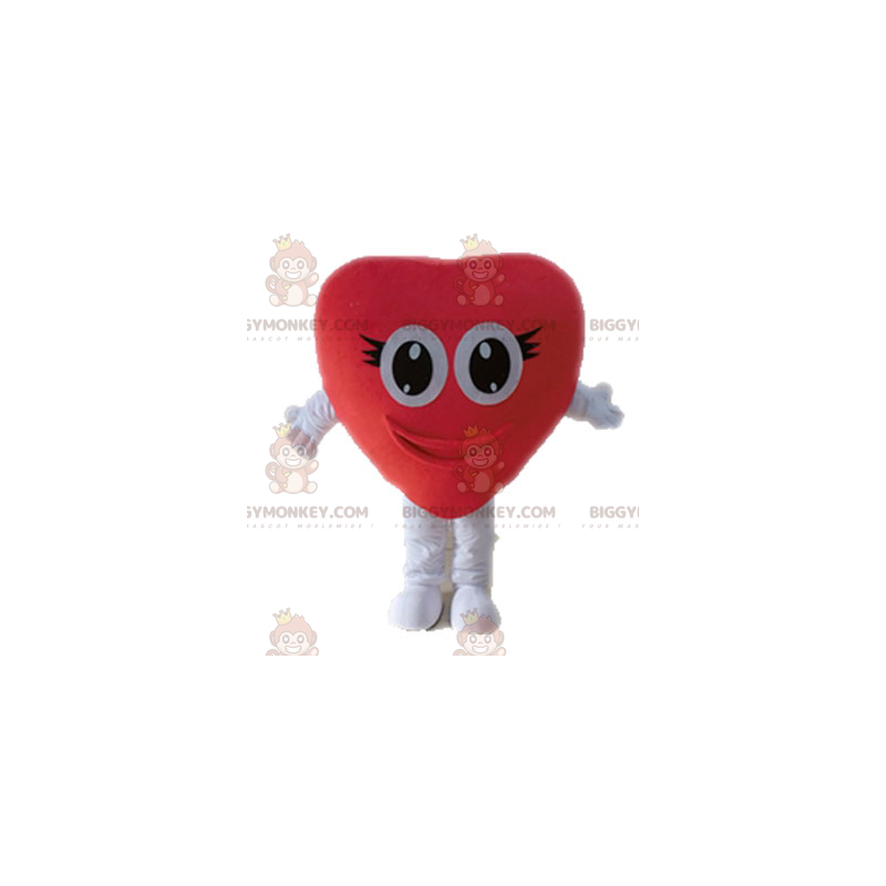 Costume da mascotte gigante cuore rosso BIGGYMONKEY™. Costume