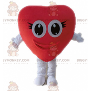 Giant Red Heart BIGGYMONKEY™ Mascot Costume. Romantic