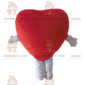 Costume da mascotte gigante cuore rosso BIGGYMONKEY™. Costume