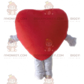 Στολή μασκότ Giant Red Heart BIGGYMONKEY™. Ρομαντική στολή