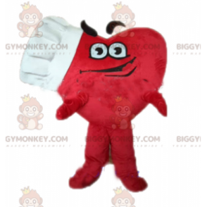Giant Red Heart BIGGYMONKEY™ maskotdräkt med hatt - BiggyMonkey