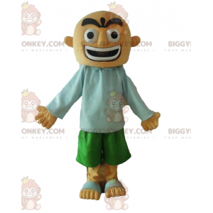 Traje de mascote de homem careca feroz BIGGYMONKEY™ –