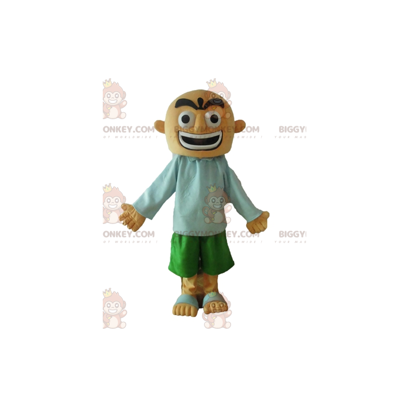 Costume da mascotte uomo calvo feroce BIGGYMONKEY™ -