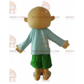 Costume da mascotte uomo calvo feroce BIGGYMONKEY™ -