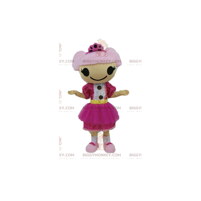 Costume da mascotte BIGGYMONKEY™ per ragazza dai capelli rosa. Costume da  mascotte per bambola BIGGYMONKEY™