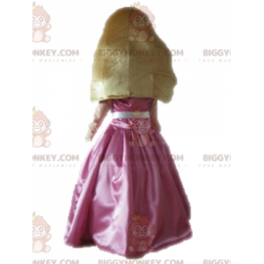 BIGGYMONKEY™ Mascot Costume Blonde Princess Dressed in Pink