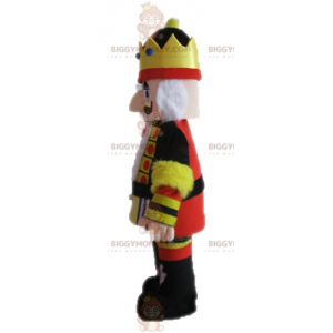 King BIGGYMONKEY™ maskotkostume i gult sort og rødt outfit -