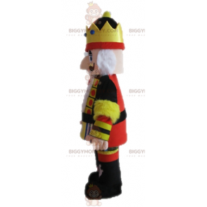 King BIGGYMONKEY™ Mascot Costume in Yellow Black and Red Outfit