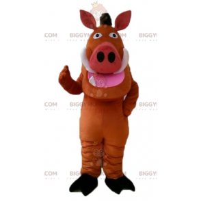 BIGGYMONKEY™ maskotkostume af det berømte Pumba-vortesvin i