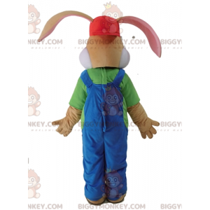 Traje de mascote de coelho marrom BIGGYMONKEY™ vestido de
