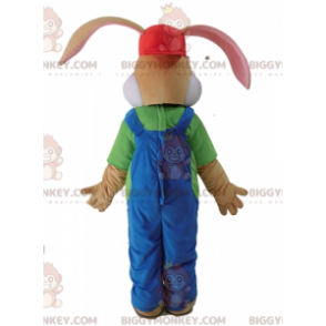 Costume da mascotte coniglio marrone BIGGYMONKEY™ vestito in