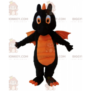 Στολή μασκότ Giant Black and Orange Dragon BIGGYMONKEY™ -