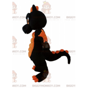 Costume da mascotte gigante drago nero e arancione BIGGYMONKEY™