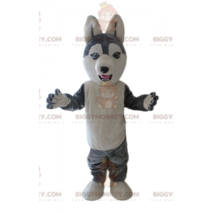 Costume da mascotte Husky BIGGYMONKEY™. Costume mascotte