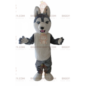 Costume da mascotte Husky BIGGYMONKEY™. Costume mascotte