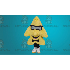 Costume de mascotte BIGGYMONKEY™ d'étoile jaune géante -