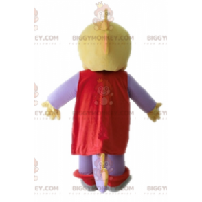 BIGGYMONKEY™ Costume da mascotte Dinosauro giallo e viola