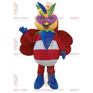 Kostium maskotka gigantyczny kolorowy motyl BIGGYMONKEY™ -