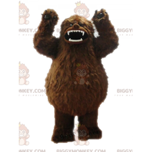 Traje de mascote marrom Yeti BIGGYMONKEY™. Traje de mascote de