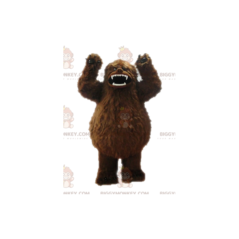 Brown Yeti BIGGYMONKEY™ Mascot Costume. Grizzly Bear