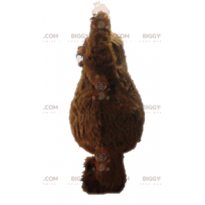 Brauner Yeti BIGGYMONKEY™ Maskottchen-Kostüm. Grizzlybär