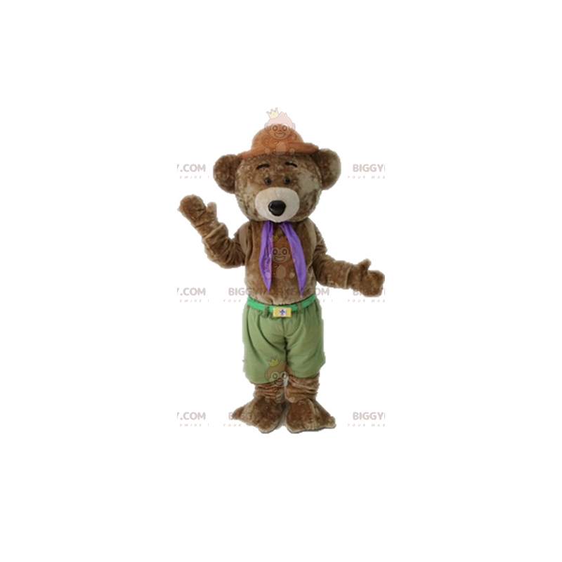 Soft and Cute Brown Teddy Bear BIGGYMONKEY™ Mascot Costume –